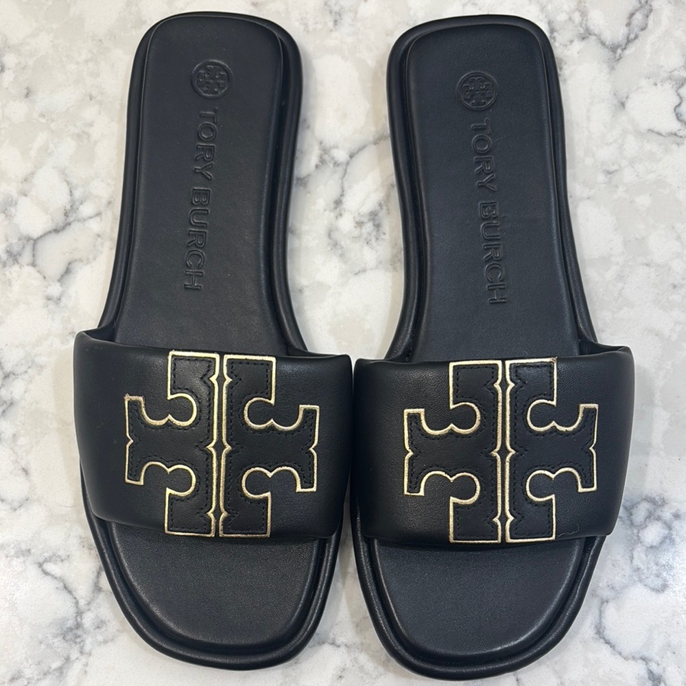 Tory Burch Black Slide Sandals